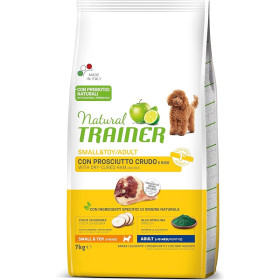 Natural Trainer Small&toy Cibo per Cani Adulti con Prosciutto crudo, 7 kg