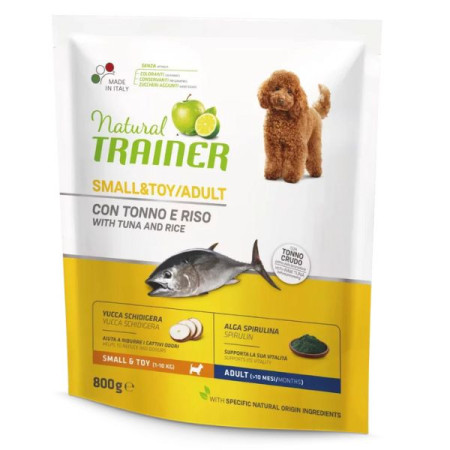 Natural Trainer Adult Small e Toy con Tonno e Riso 800gr