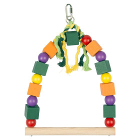 ALTALENA IN LEGNO COLORATO 20 x 29 CM.