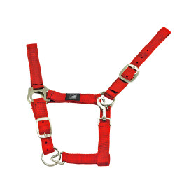 CAVEZZA NYLON DOPPIA REGOLAZIONE PONY-RED CAVEZZA NYLON DOPPIA REGOLAZIONE PONY-RED