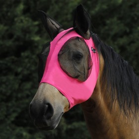 MASCHERA ANTI MOSCHE IN ELASTAN E RETINA COPRIORECCHIE TECH COLORE HOT PINK SIZE M