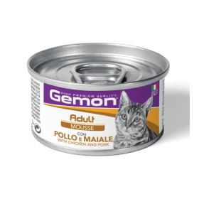 GEMON MOUSSE POLLO E MAIALE PER GATTI 85GR 12 PEZZI GEMON MOUSSE POLLO E MAIALE PER GATTI 85GR 12 PEZZI