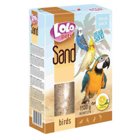 LOLO PETS Sabbia per uccelli - Limone 1,5 kg LOLO PETS Sabbia per uccelli - Limone 1,5 kg